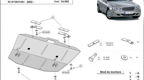 Scut motor metalic Mercedes E-Classe W211 200