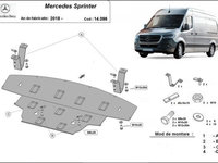 Scut motor metalic Mercedes Sprinter Tractiune Spate 2018-prezent