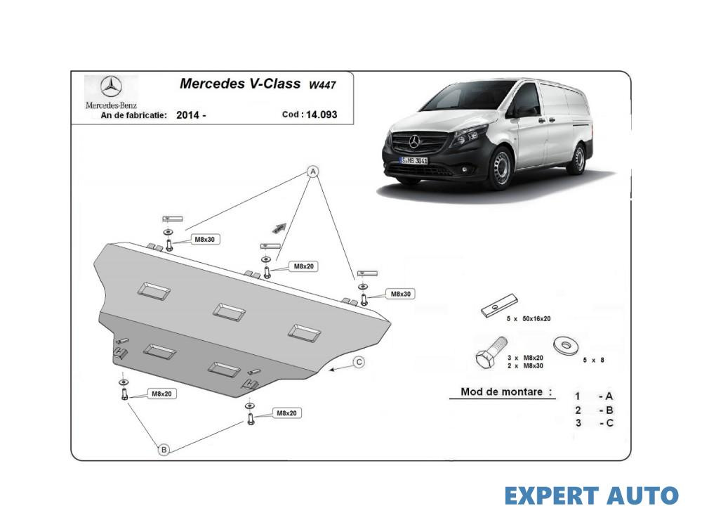 Scut motor metalic mercedes v-class w447