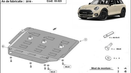 Scut motor metalic Mini Clubman 2015-prezent