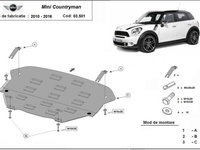 Scut motor metalic Mini Countryman 2010-2016