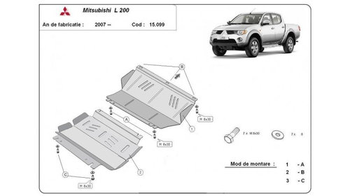 Scut motor metalic mitsubishi l Mitsubishi L200 (2005-2015)[KA_T,KB_T] #5