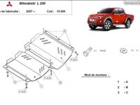 Scut motor metalic MITSUBISHI L200 -produs nou