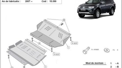 Scut motor metalic Mitsubishi Pajero Sport 2 