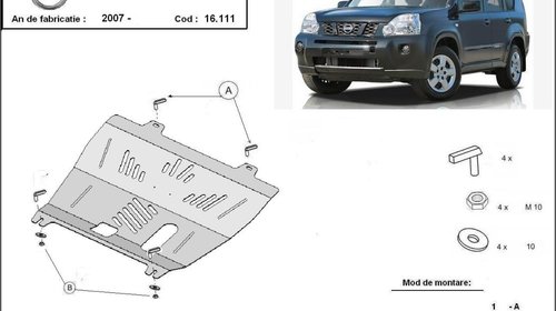 Scut motor metalic Nissan X-Trail T31 dupa 20