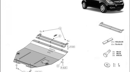 Scut Motor Metalic Opel Agila