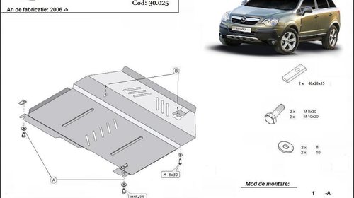 Scut motor metalic Opel Antara dupa 2006