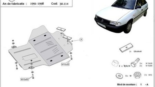 Scut motor metalic Opel Astra F 1991-2002