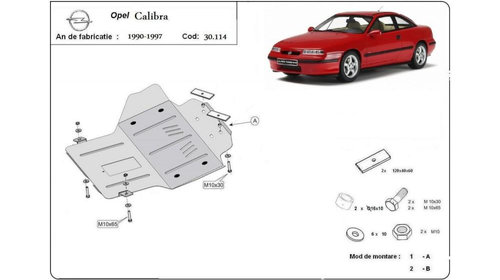 Scut motor metalic Opel Calibra (1990-1997) #5