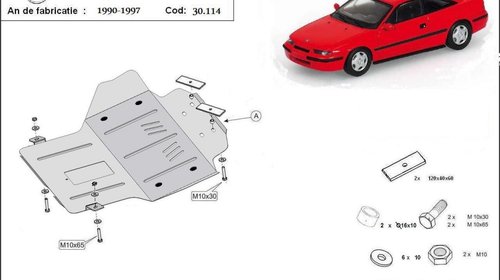 Scut motor metalic Opel Calibra 1990-1997