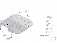 Scut motor metalic Opel Meriva dupa 2000