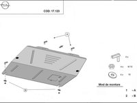 Scut motor metalic Opel Meriva dupa 2010