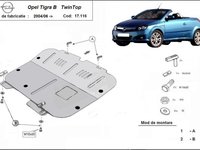 Scut motor metalic Opel Tigra fabricat dupa 2004