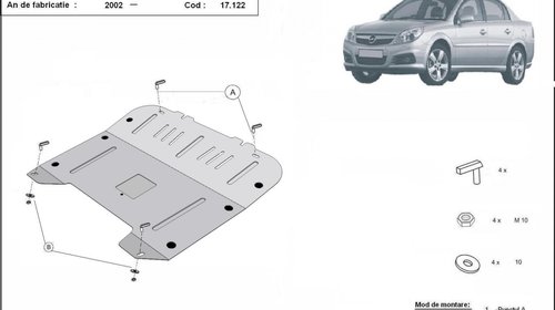 Scut motor metalic Opel Vectra C dupa 2002