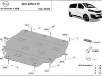 Scut motor metalic Opel Zafira Life 2019-prezent