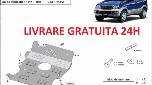 Scut motor metalic otel 2 mm Daihatsu Terios 