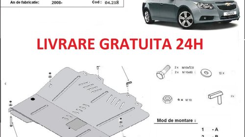 Scut motor metalic otel 2mm Chevrolet Cruze 2