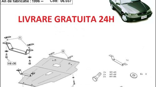 Scut motor metalic otel 2mm Daewoo Cielo 1995