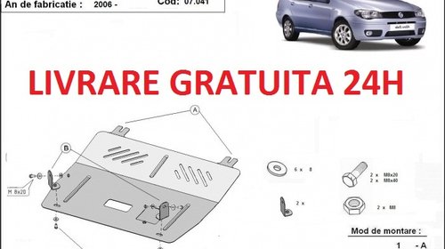 Scut motor metalic otel 2mm Fiat Albea 2006-p