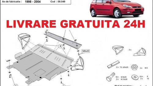 Scut motor metalic otel 2mm Ford Focus 1 1998