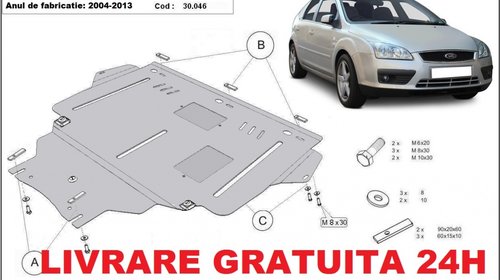 Scut motor metalic otel 2mm Ford Focus II 200