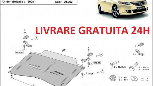 Scut motor metalic otel 2mm Honda Accord 2008