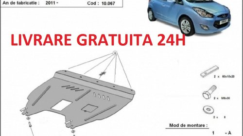 Scut motor metalic otel 2mm Hyundai Ix20 2011