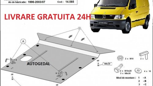 Scut motor metalic otel 2mm Mercedes Vito 199