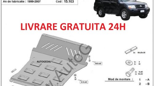 Scut motor metalic otel 2mm Mitsubishi Pajero