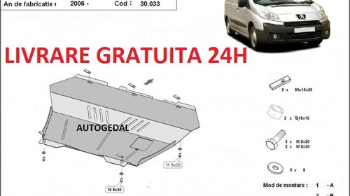 Scut motor metalic otel 2mm Peugeot Expert 20