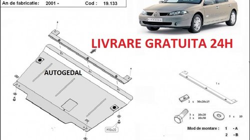 Scut motor metalic otel 2mm Renault Laguna 2 