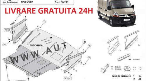 Scut motor metalic otel 2mm Renault Master 19