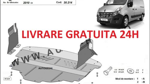 Scut motor metalic otel 2mm Renault Master 20