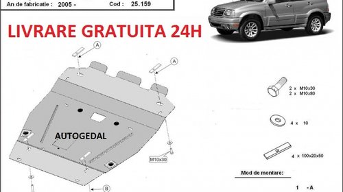 Scut motor metalic otel 2mm Suzuki Grand Vita