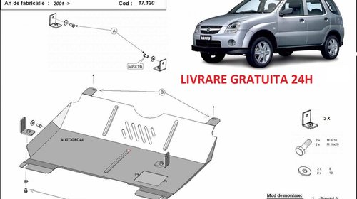 Scut motor metalic otel 2mm Suzuki Ignis 2001