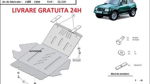 Scut motor metalic otel 3mm Suzuki Vitara 198