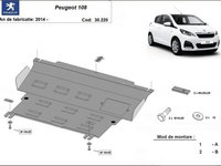 Scut motor metalic Peugeot 108 2014-prezent