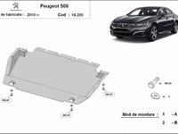 Scut motor metalic Peugeot 508 2011-2018