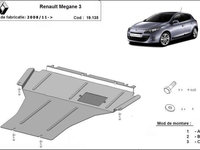 Scut motor metalic Renault Megane III 2009-2015