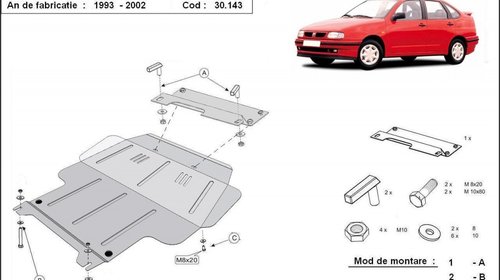 Scut motor metalic Seat Cordoba 1993-2001