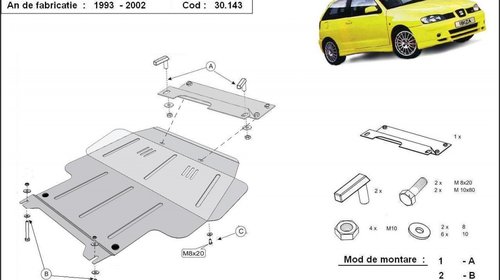 Scut motor metalic Seat Ibiza 1993-2000