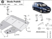 Scut motor metalic Skoda Praktik 2006-2015