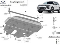 Scut motor metalic Ssangyong Korando 2019-prezent