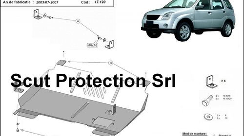 Scut Motor metalic Subaru Justy fabricat intr