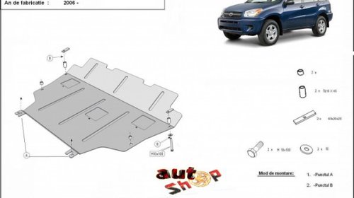 Scut motor metalic Toyota RAV 4 dupa 2006