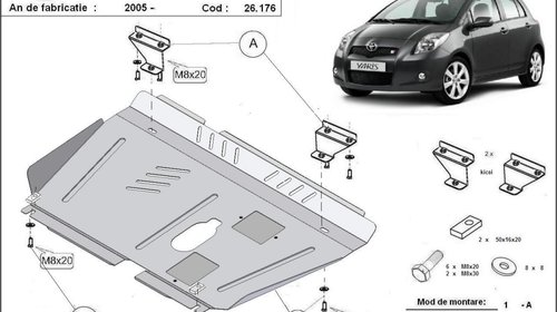 Scut motor metalic Toyota Yaris dupa 2005 (be