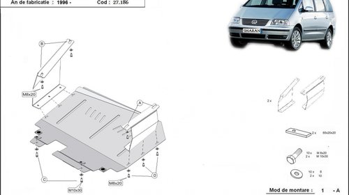 Scut motor metalic Volkswagen Sharan