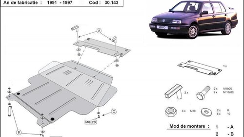 Scut motor metalic Volkswagen Vento