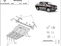 Scut motor metalic VW Amarok 2010-2022