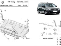 Scut motor metalic VW Caddy 1.2, 1.4TSI, 1.6 tdi 2010-2012